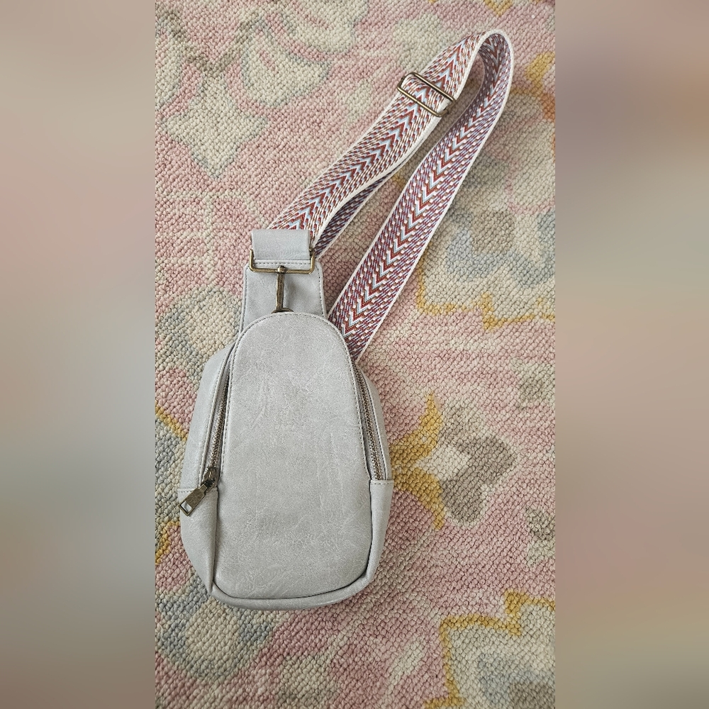 Stylish White Crossbody Bag